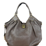Louis Vuitton Brown Leather Mahina Hobo Bag