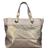 Chanel Paris-Biarritz Gold Quilted Tote Bag 2006