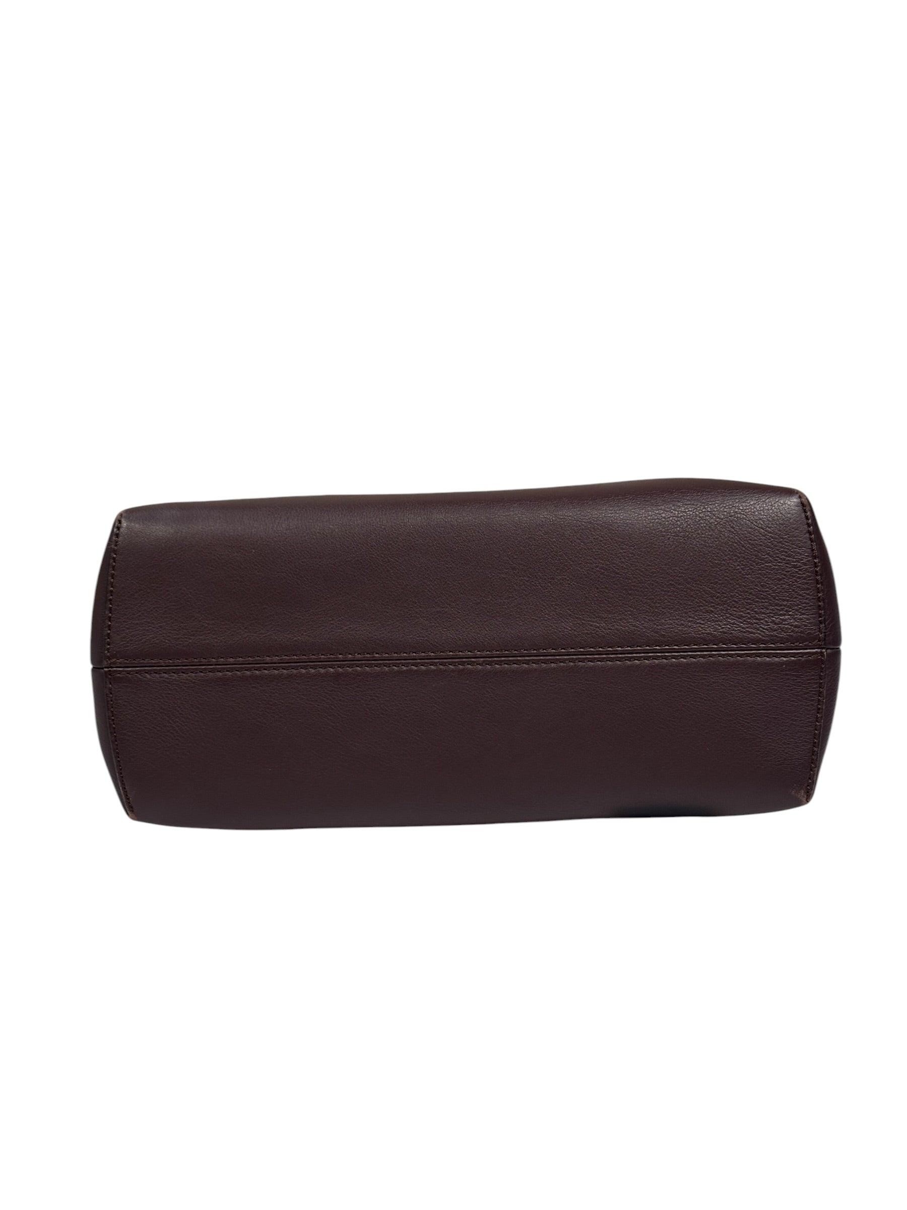 Fendi Burgundy By The Way 2 Way Boston Bag