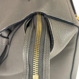 Celine Grey Grained Calfskin Belt Shoulder Bag