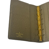 Louis Vuitton Damier Ebene Trunk & Labels Small Ring Agenda Cover