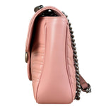 Gucci Pink Leather GG Marmont Shoulder Bag