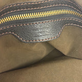 Louis Vuitton Perforated Monogram Mahina Hobo Bag Black