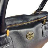 Tory Burch Saffiano Leather Navy Boston Bag