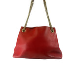Gucci Red Leather Soho Chain Shoulder Bag