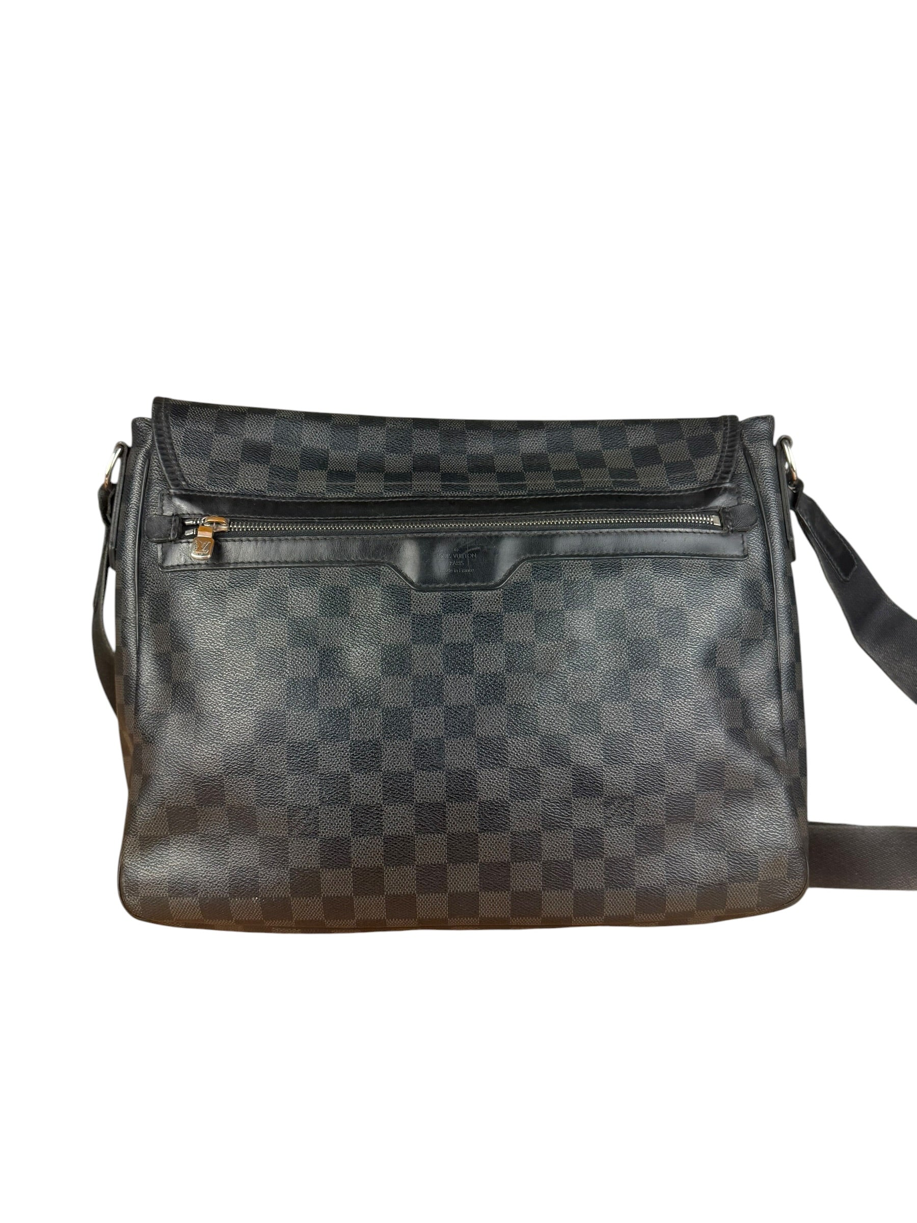 Louis Vuitton Leather Daniel Damier Graphite Messenger Bag