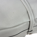 Gucci White Leather Bamboo Jungle Shoulder Bag