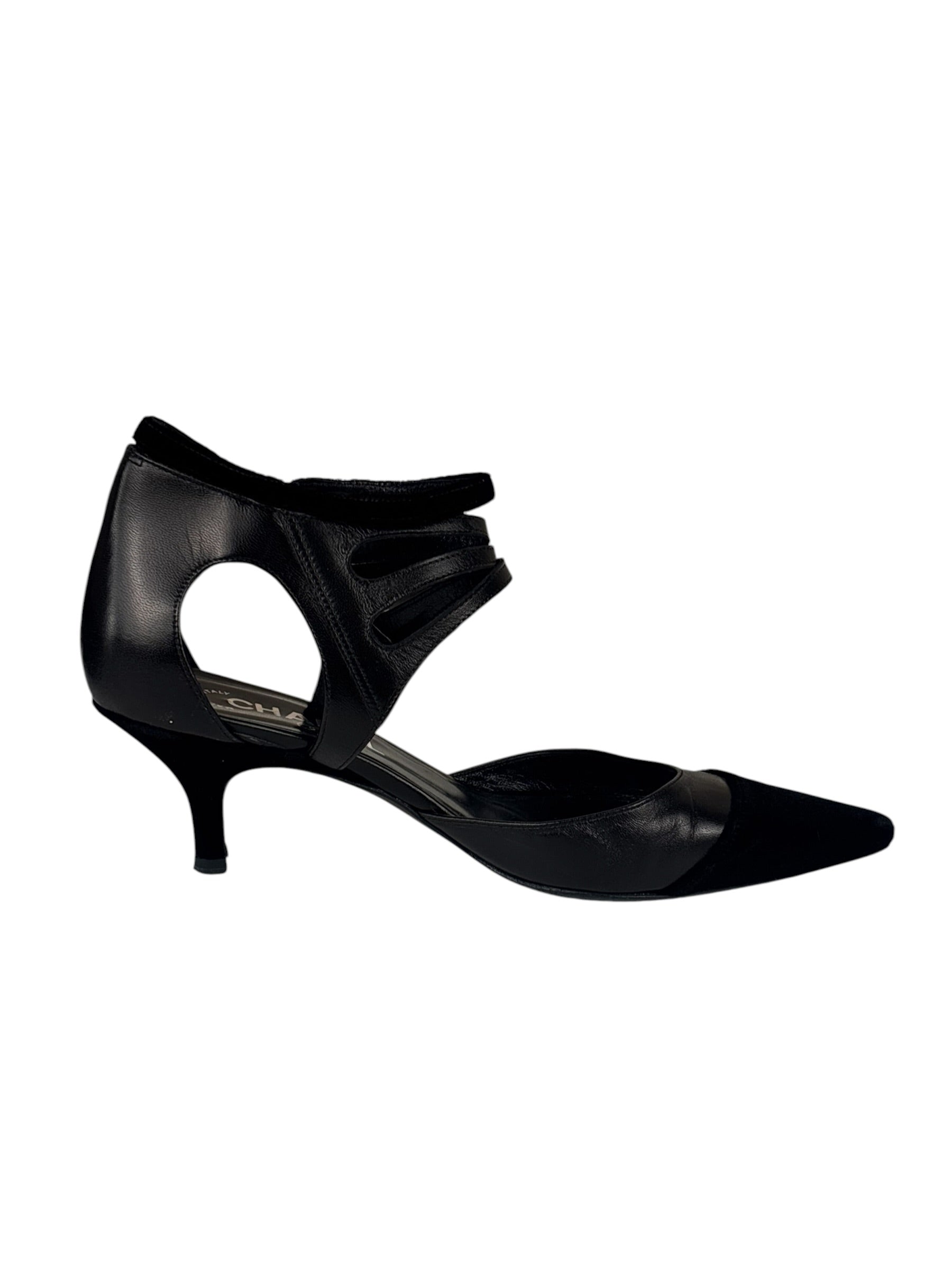 Chanel Black D'Orsay Pumps 2003