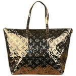 Louis Vuitton Gold Monogram Vernis Miroir Bellevue GM Tote