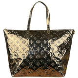 Louis Vuitton Gold Monogram Vernis Miroir Bellevue GM Tote
