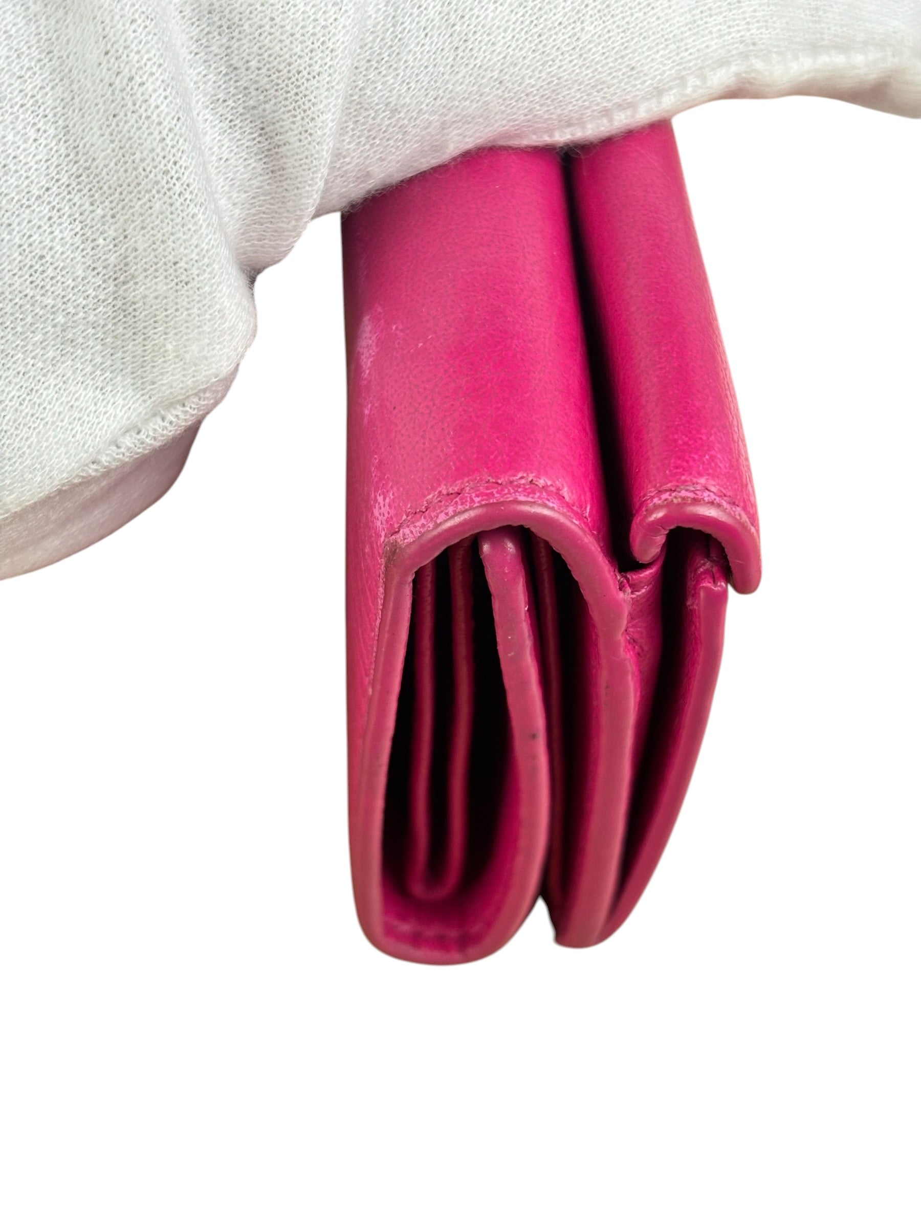 Balenciaga Hot Pink Papier Mini Wallet