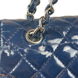 Chanel Blue Patent Quilted Business Flap Bag 2012 17ds