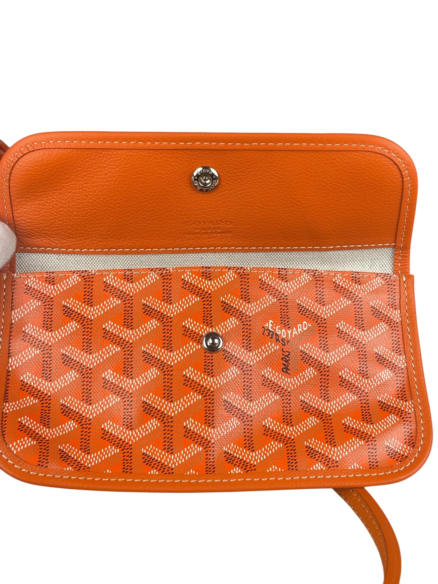 Goyard Saint Louis Orange Leather Tote Bag
