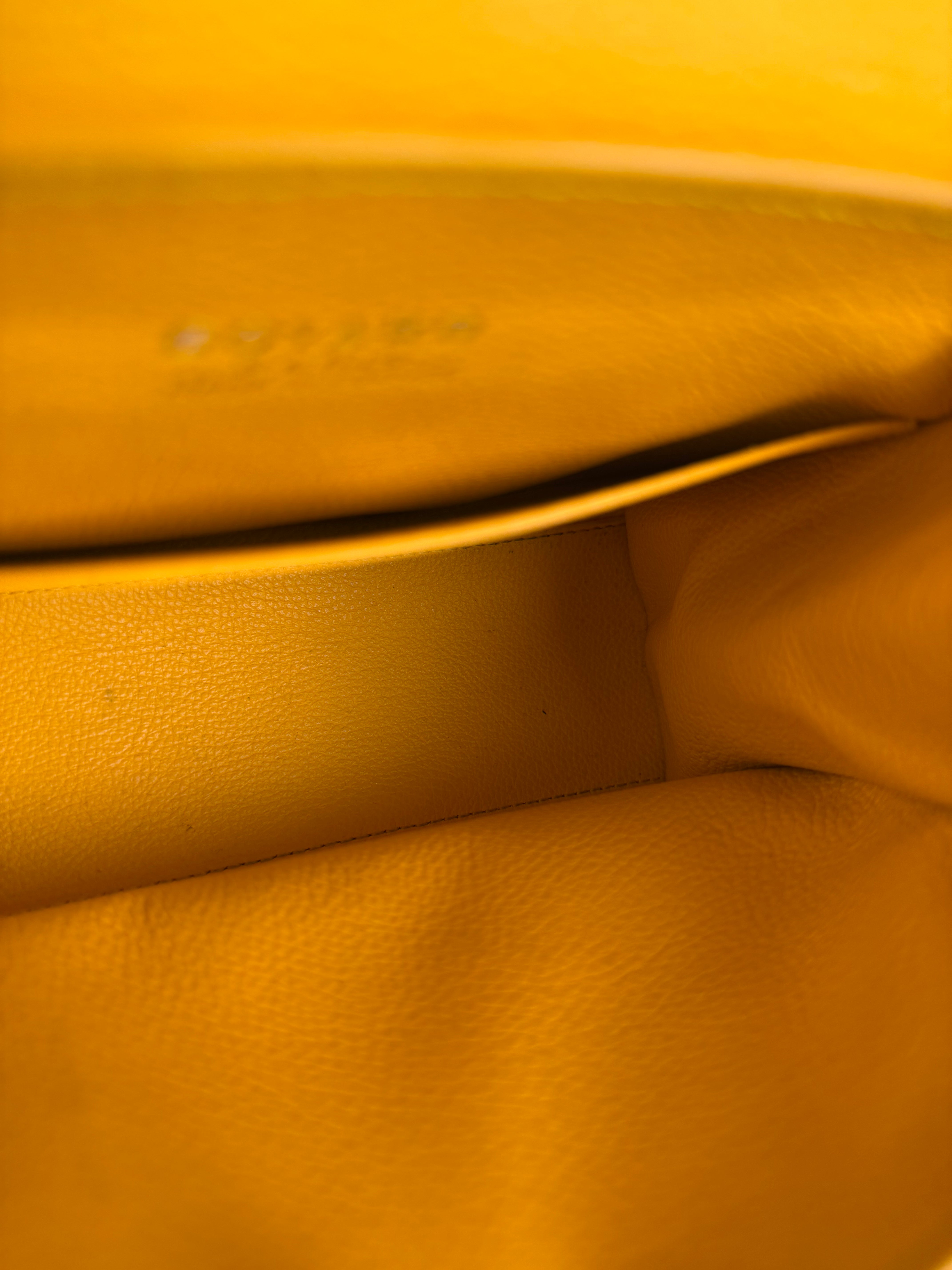 Goyard Mini Goyardine Soft Saigon Top Handle Bag Yellow