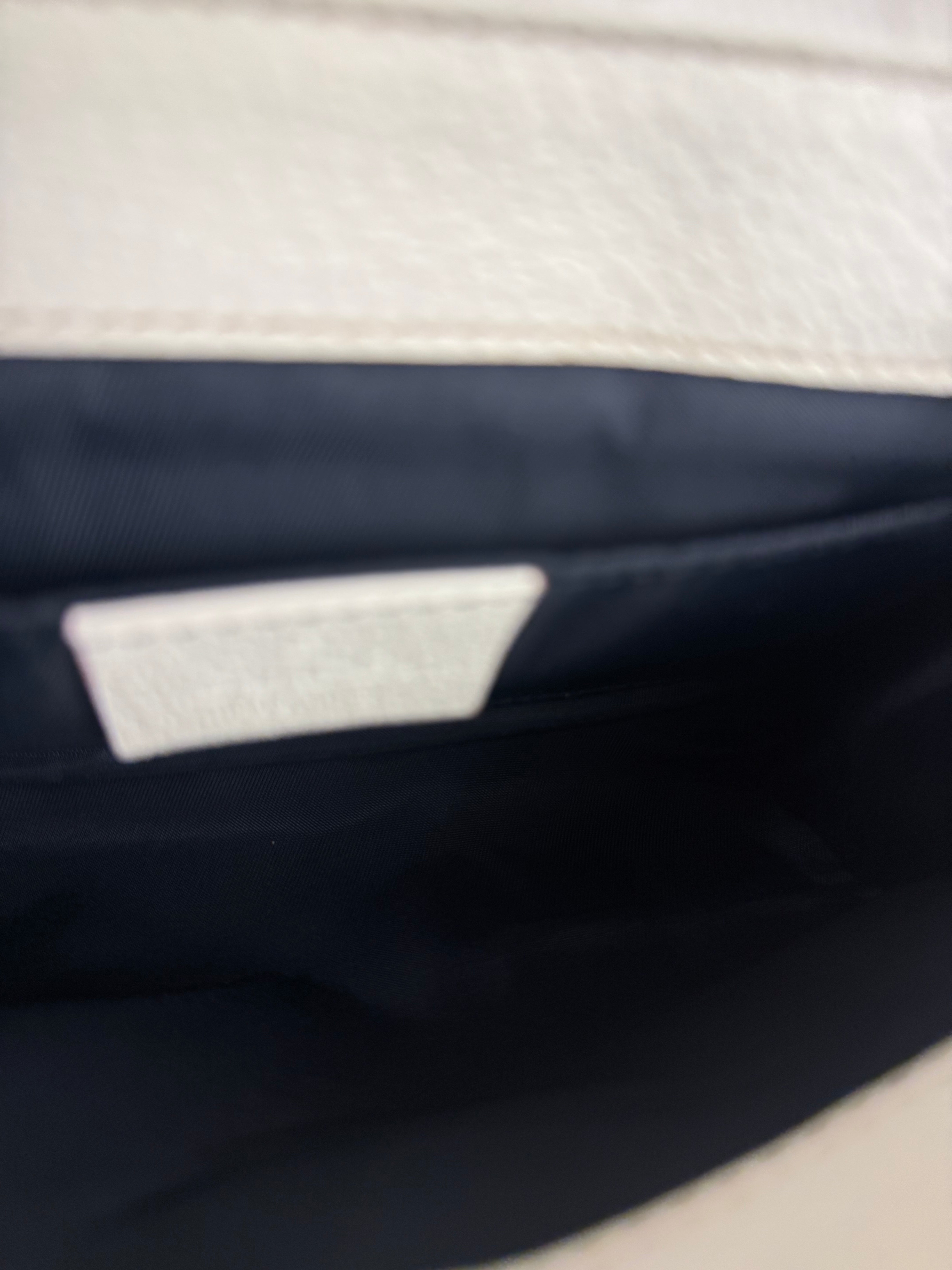 Gucci GG White Coated Canvas Sherry Line Belt Bag