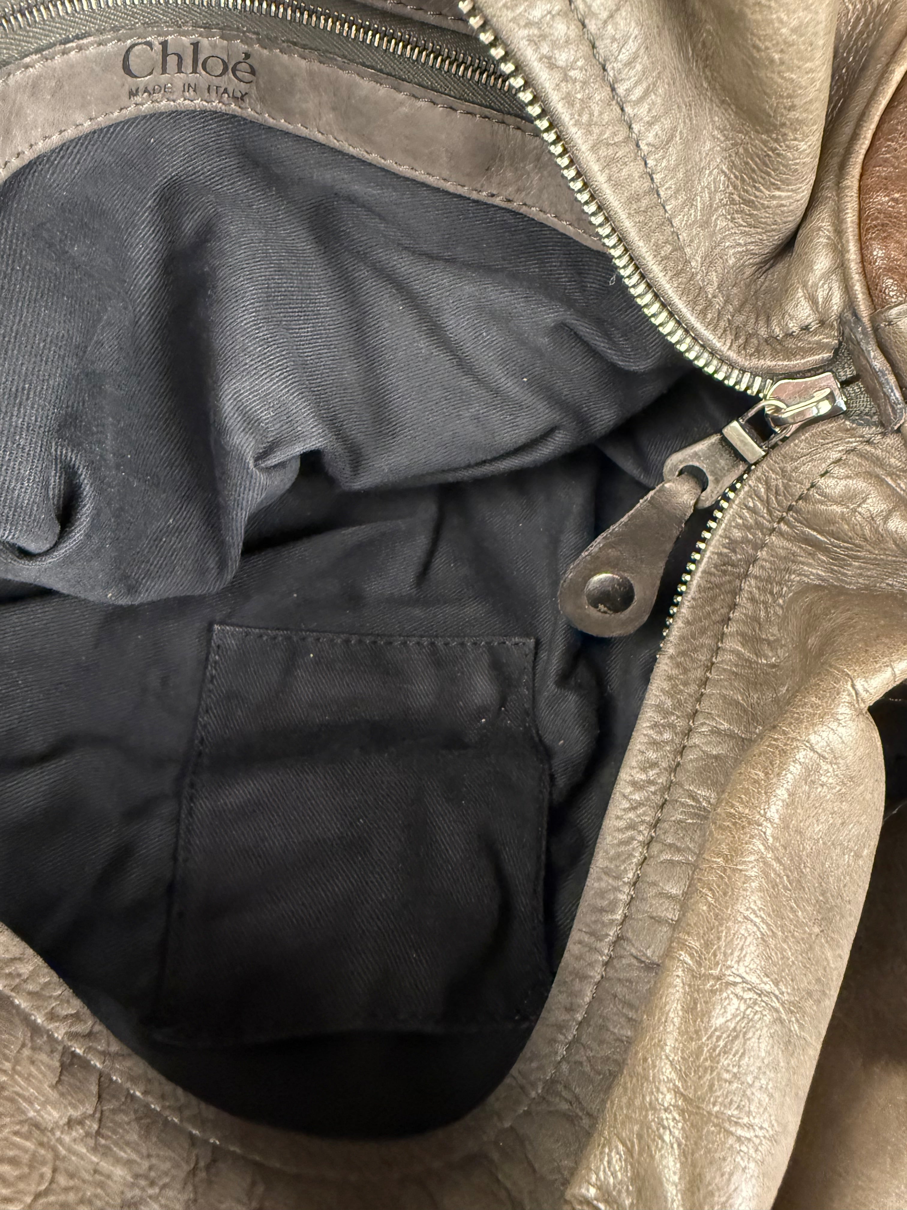 Chloe Vintage Brown Leather Silverado Shoulder Bag