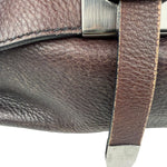 Prada Vintage Brown Leather Cervo Antik Messenger Bag