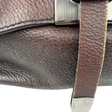 Prada Vintage Brown Leather Cervo Antik Messenger Bag