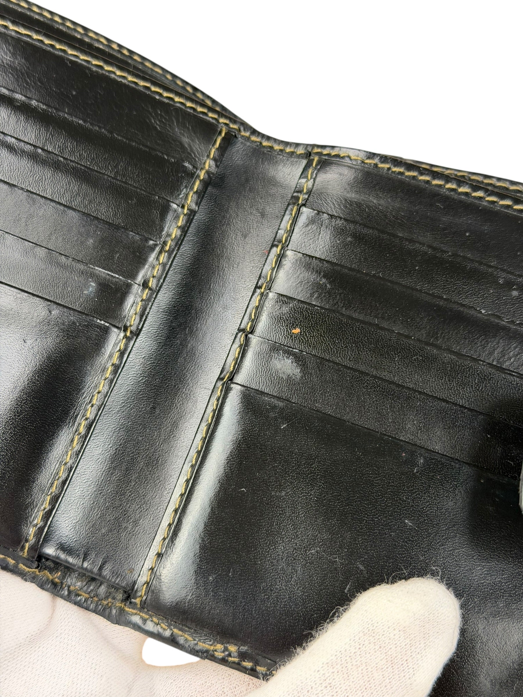 Fendi Vintage Striped Pequin Wallet