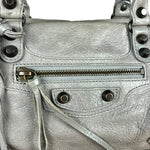 Balenciaga Mini Classic Leather City Bag Grey
