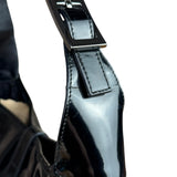 Gucci Vintage TF Black Patent Leather Jackie Hobo Bag