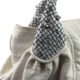 Fendi Vintage White Nappa Leather Spy Shoulder Bag