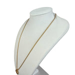 Christian Dior Rope-Twist CD Drop Motif Pendant Necklace