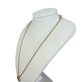 Christian Dior Rope-Twist CD Drop Motif Pendant Necklace