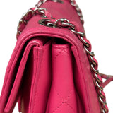 Chanel Pink Quilted Leather Accordion Flap Bag 2014