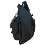 Balenciaga Black Nylon Chain Shoulder Bag