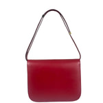 Celine Red Leather Box Crossbody Bag