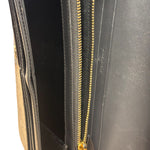 Yves Saint Laurent Black Python Embossed Wallet