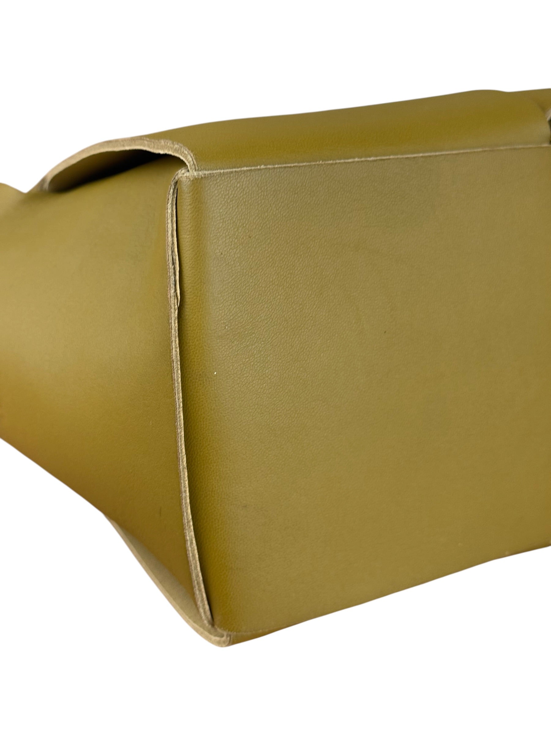 Bottega Veneta Muted Olive Intreccio Arco Woven Leather Tote