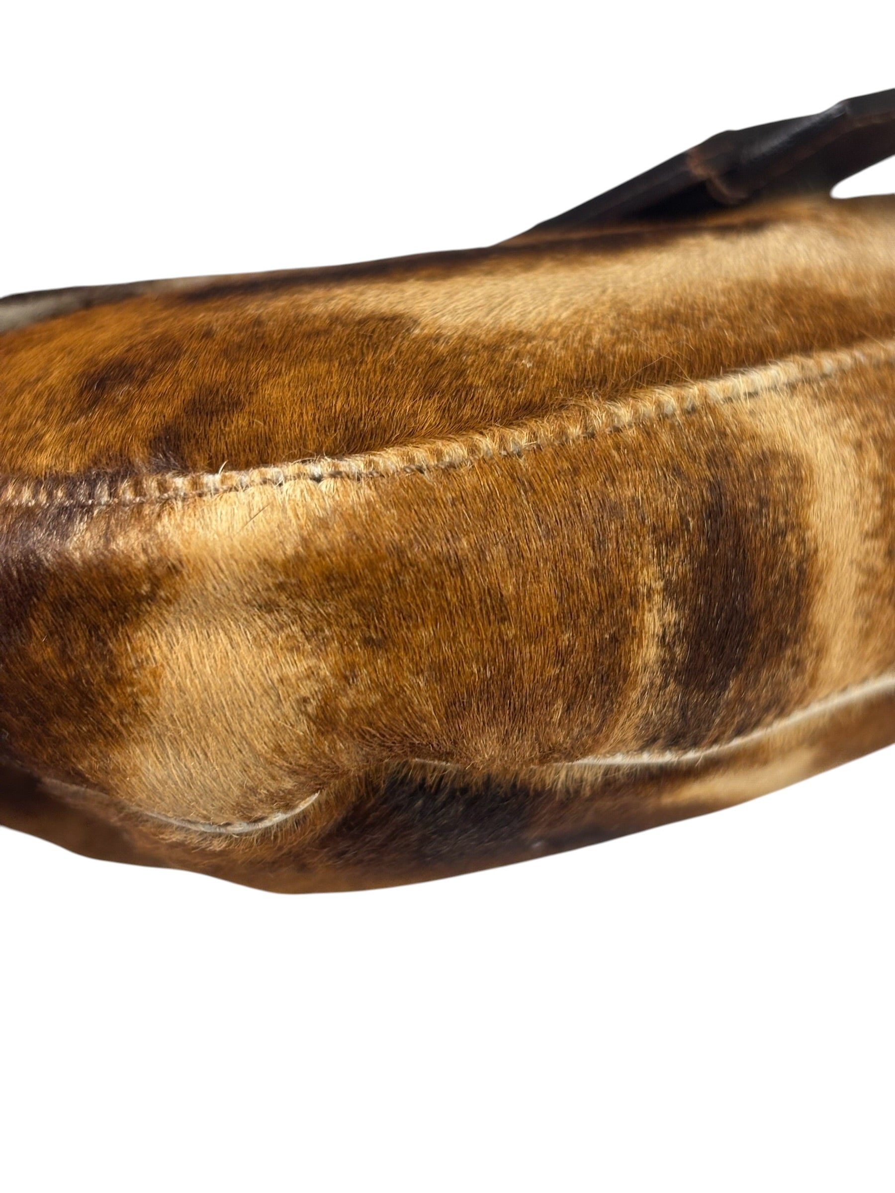Fendi Pony Hair/Leather Trim Baguette