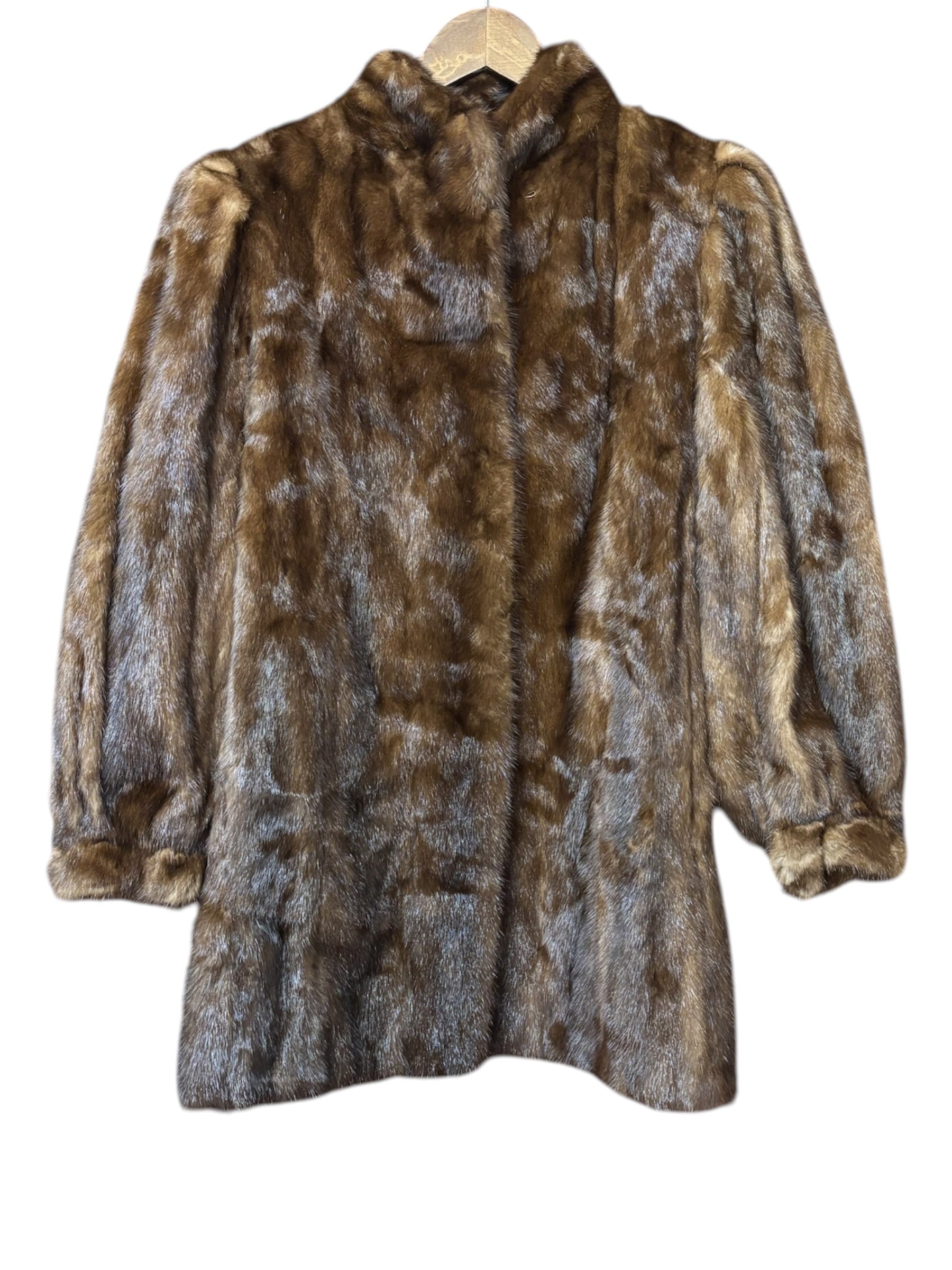 Saikatsu Vintage Brown Mink Fur Coat
