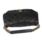Chanel Black Caviar Quilted Coco Pleats Flap Two-Way Bag 2012