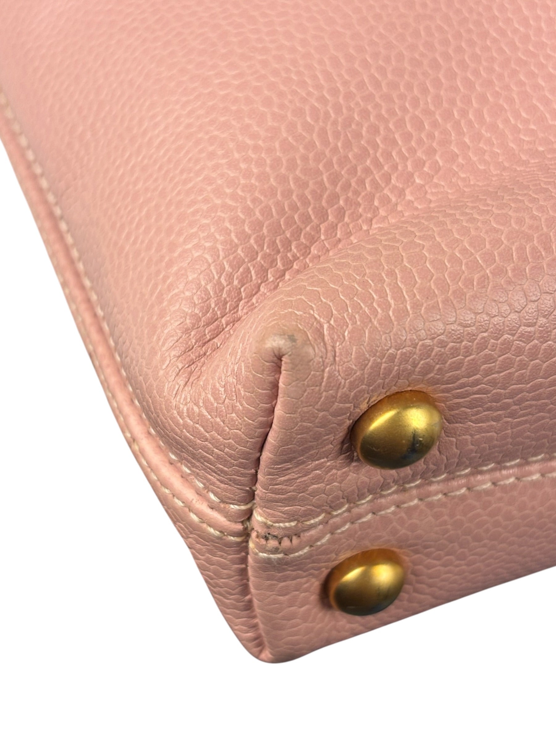 Chanel CC Pink Caviar Leather Mini Tote Bag 2004