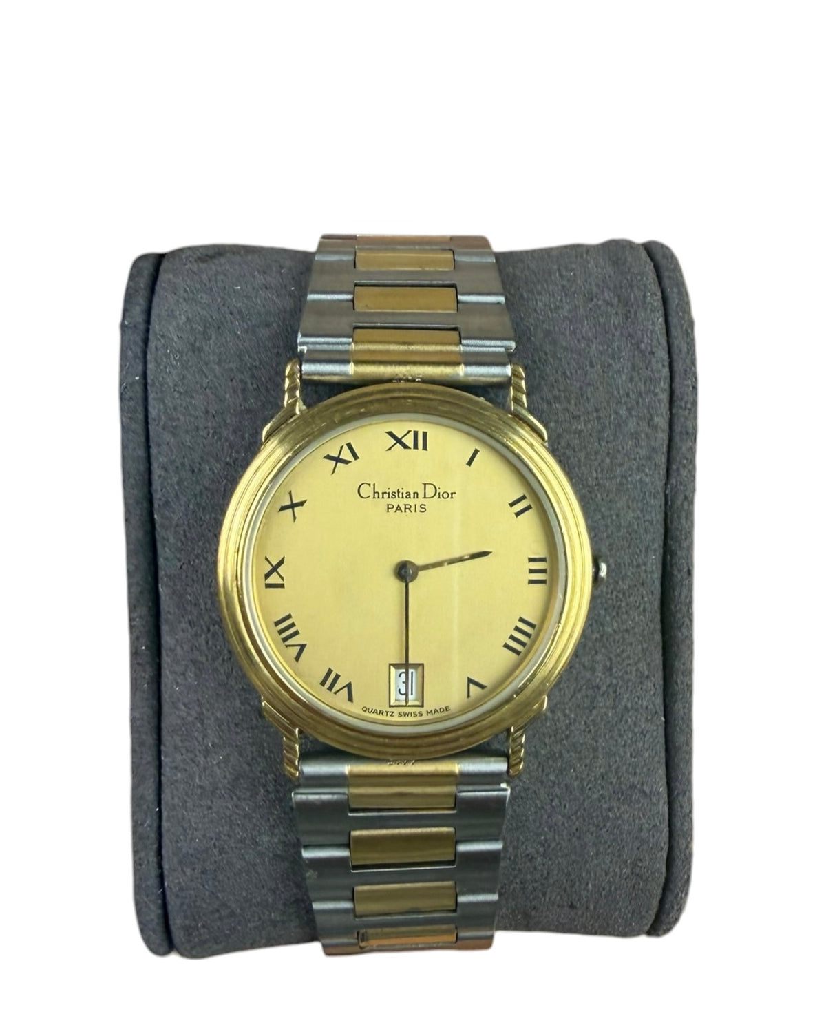 Christian Dior 45.122.2 2-Tone Champagne Roman Numeral Dial