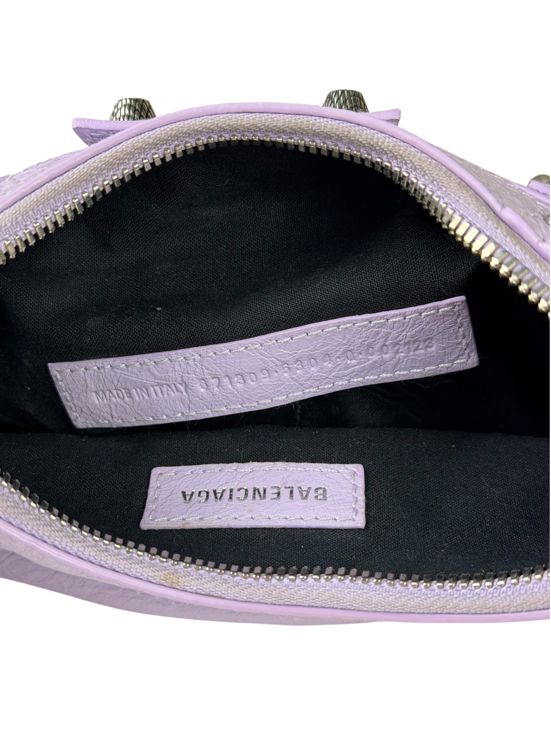 Balenciaga Lilac Calfskin Le Cagole XS Shoulder Bag