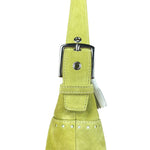 Coach Vintage Green Suede Shoulder Bag