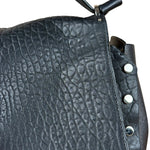 Jimmy Choo Black Leather Lockett Pebble Shoulder/Hand Bag