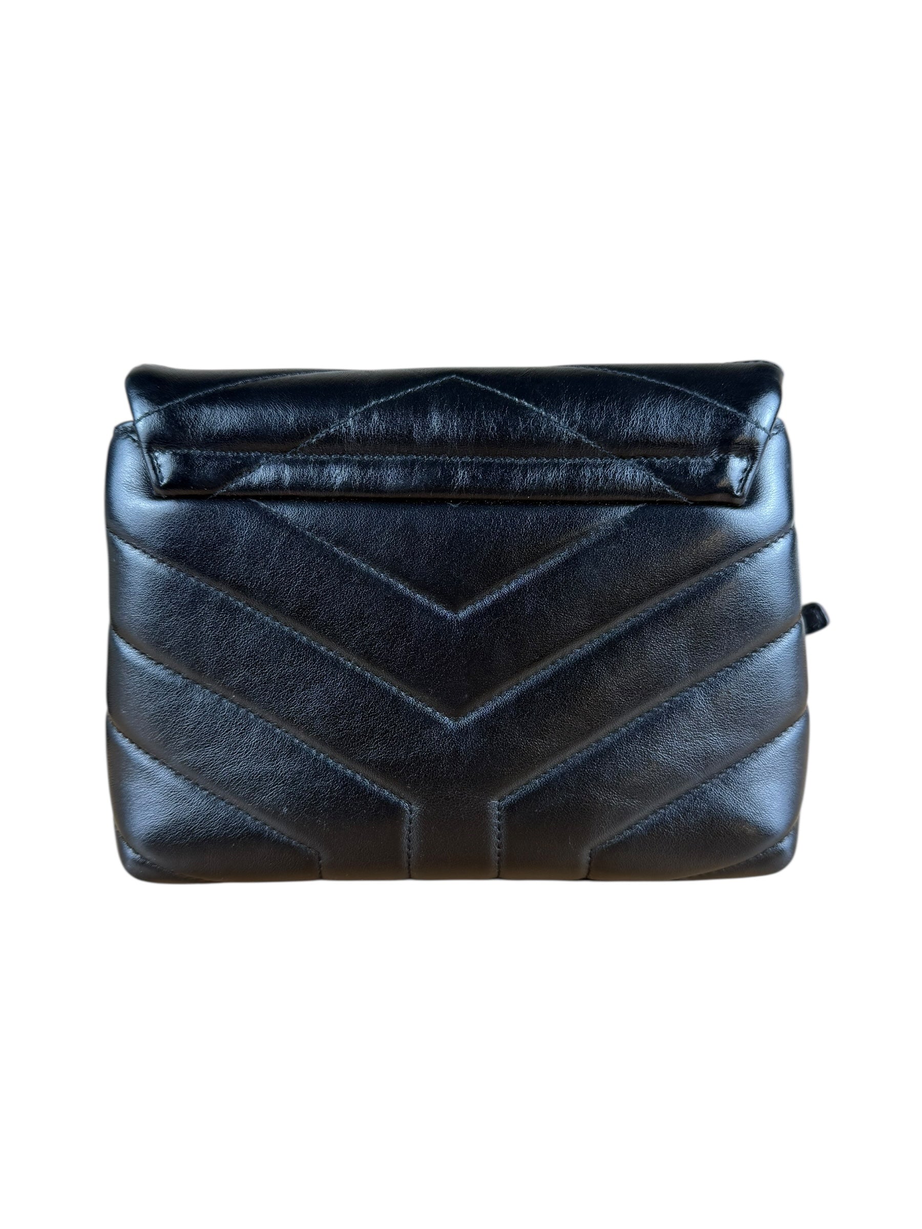 Saint Laurent Loulou Black Leather Shoulder Bag