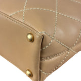 Chanel Vintage Beige Wild Stitch Small Tote Bag 2003