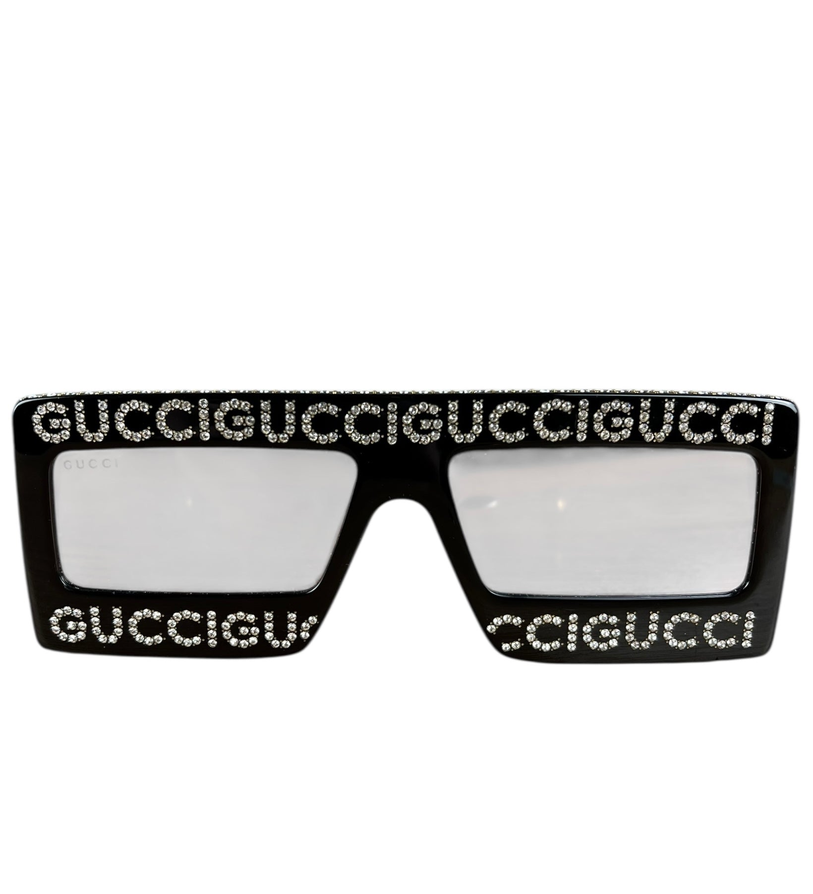 Gucci Rhinestone Square Sunglasses