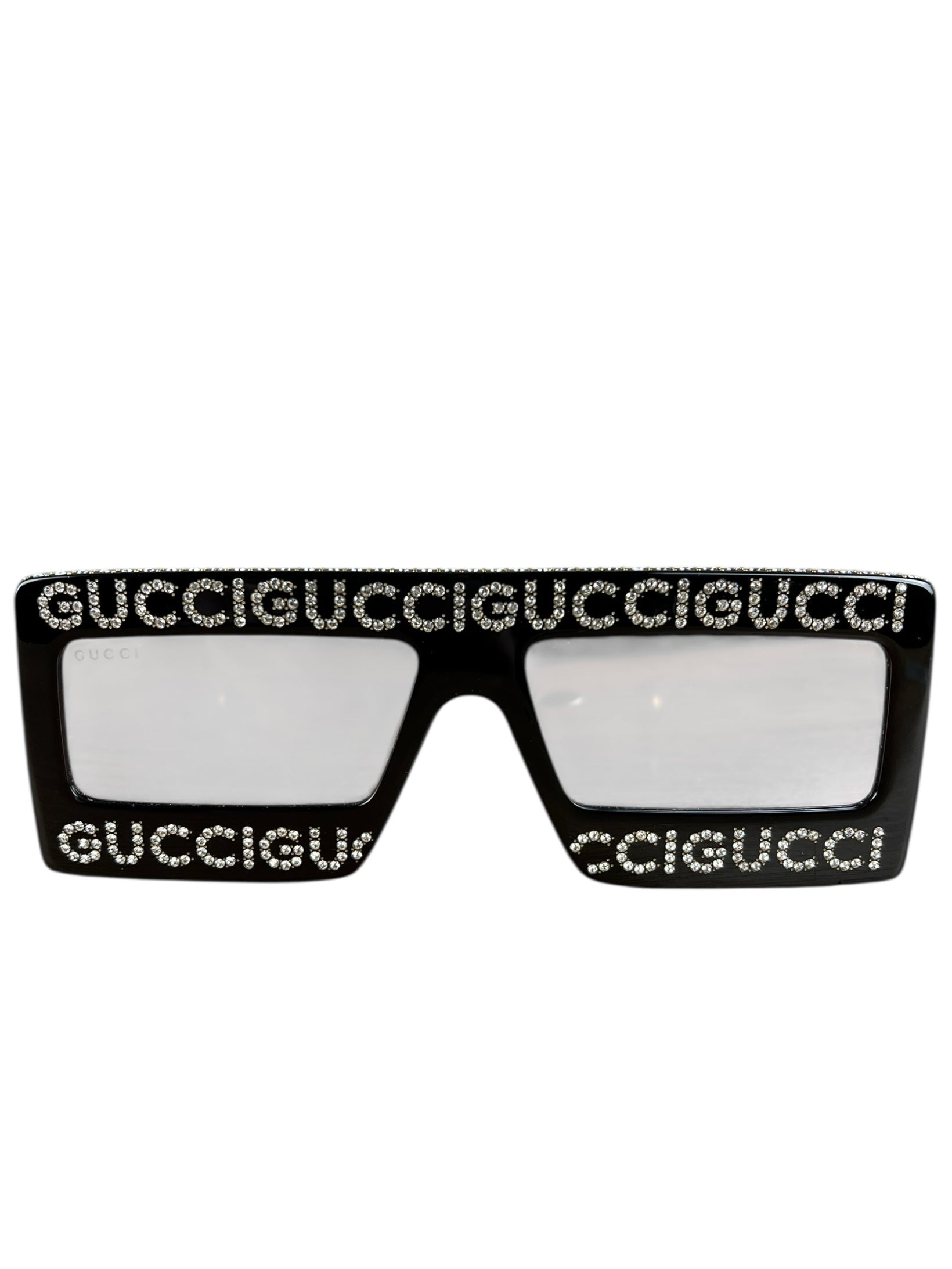 Gucci Rhinestone Square Sunglasses