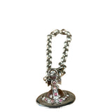 Vivienne Westwood Silver 3D Pink Orb Bracelet