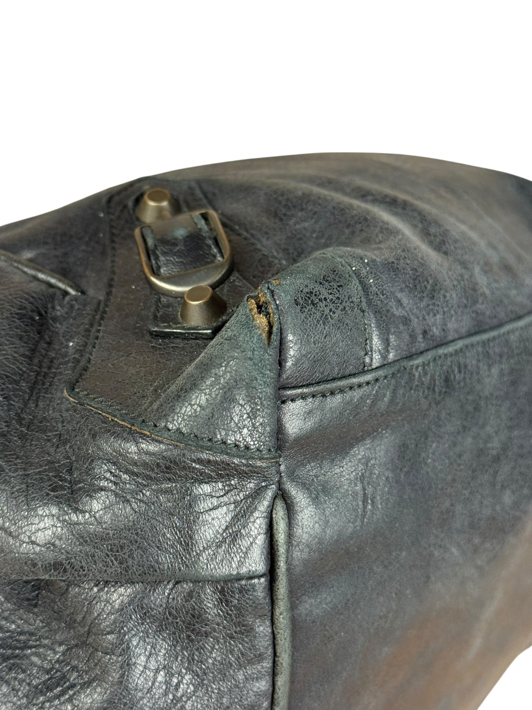 Balenciaga Dark Grey Sunday Le City Bag