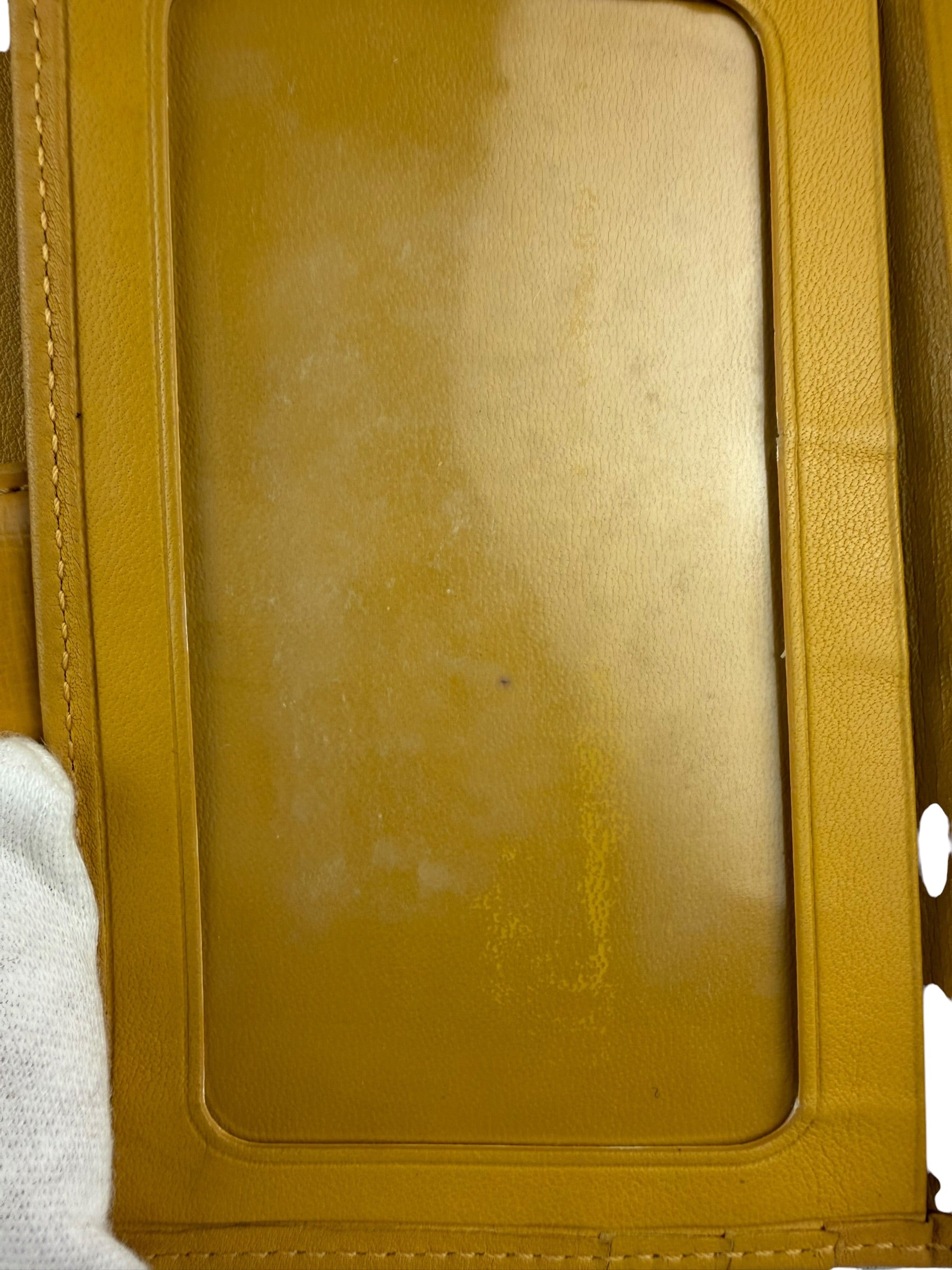 Loewe Vintage Yellow Leather Bifold Wallet