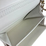 Chanel Classic Flap Card Holder on Chain Quilted Caviar Black