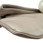Chanel Cream Leather Cue Ball Foldover Shoulder Bag 2003